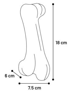 JOUET GLADIATOR OS NOIR L | 19CM L X 7.5CM L X 6CM H