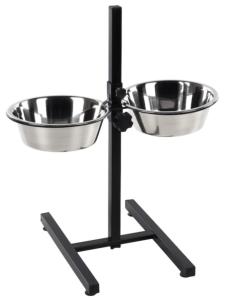 SUPPORT + 2 GAMELLES INOX 25CM - OTIS