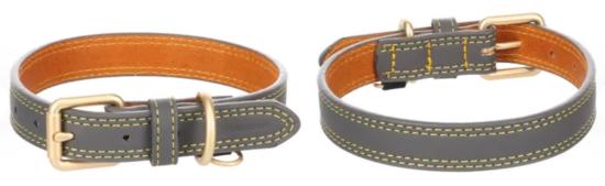 Collier Chien Virginia Gris S | 24-30cm x 15mm 