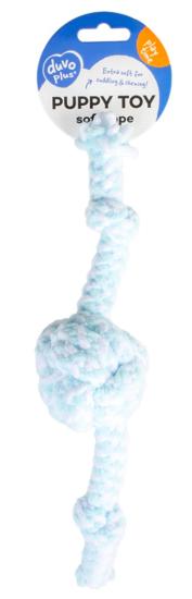 JOUET CORDE 2 NOEUDS BLEU