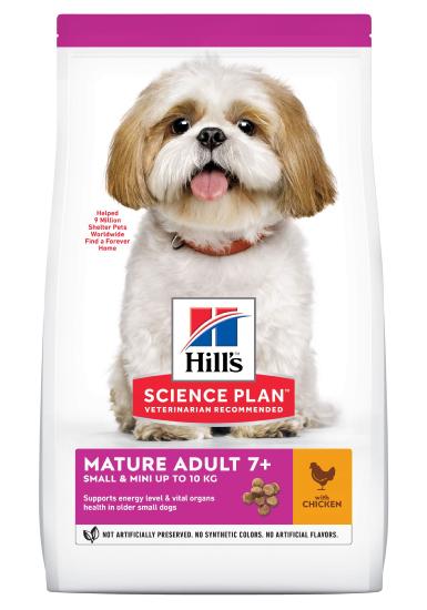 Hill's Science Plan Mature Adult Small & Mini croquettes pour petit chien âgé au poulet 3kg