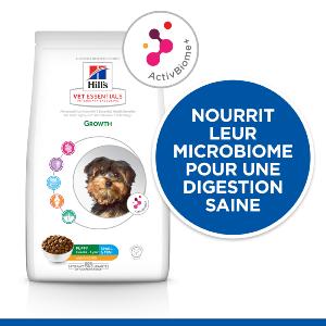 Hill's Vet Essentials PUPPY GROWTH ActivBiome+ croquettes pour chiot de petite taille au poulet 2kg
