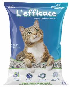 LITIERE BENTONITE "L'EFFICACE" 4KG