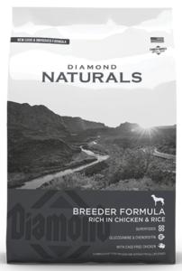 DIAMOND NATURALS DRY DOG - BREEDER FORMULA - RICH IN CHICKEN AND RICE - 20 KG (ex  NUTRA)