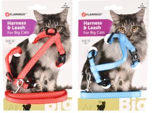 HARNAIS+LAISSE CHAT AIWA MIX COULEUR 1PC