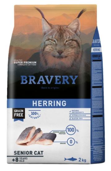 BRAVERY SENIOR HERRING 2 KG (CHAT >8 ANS)