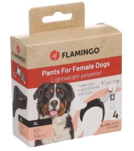 CULOTTE CHIEN SASHA NOIR XL + 4 SERVIETTES