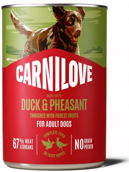 CARNILOVE -DOG CAN - PATE DUCK & PHEASANT - 400G