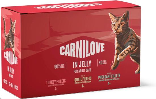 CARNILOVE - CAT POUCH JELLY - MULTIPACK 12x85G