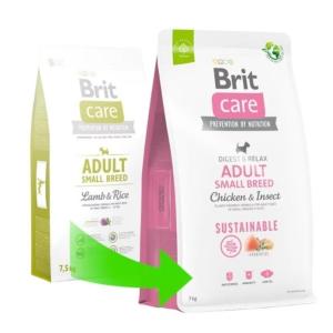 BRIT CARE - DRY DOG SUSTAINABLE ADULT SMALL BREED - 3 KG