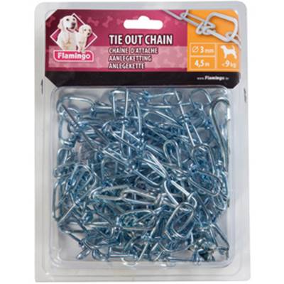 CHAINE DE NICHE 3mm x 4,5 mètres (chiens < 9 kg)