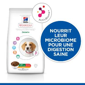 Hill's Vet Essentials PUPPY GROWTH ActivBiome+ croquettes pour Chiot au Poulet 2kg