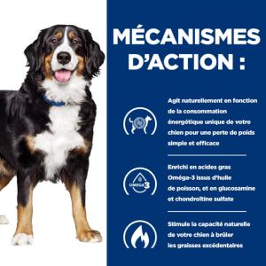 Hill's PRESCRIPTION DIET j/d Metabolic+Mobility Croquettes pour Chien au Poulet 12 kg