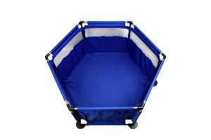 PARC CHIOT TISSUS 120cm H:60cm ROUGE