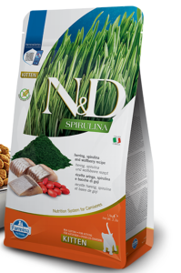 N&D SPIRULINA HARENG & BAIE DE GOJI CHATON 1.5kg