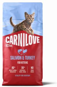 CARNILOVE ACTIVE CAT DRY -SALMON & TURKEY - KITTENS -2KG
