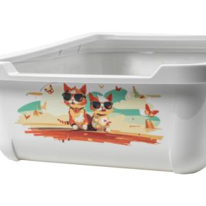 Bac à litière ouvert HERCULES TRAY + RIM 50CM - INDY & LOUISE