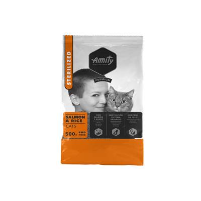 AMITY PREMIUM CATS SALMON&RICE STERILIZED 0,5 KG