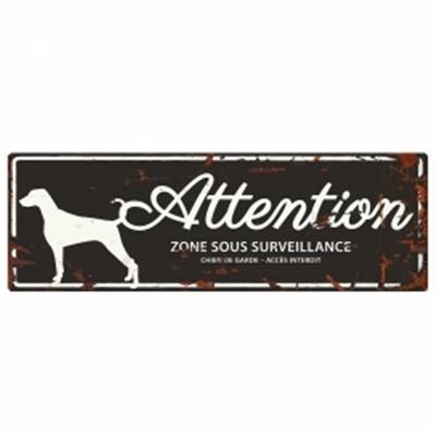 WARNING SIGN DALMATIAN F noir