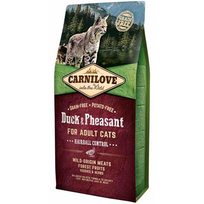 CARNILOVE CAT – Duck & Pheasant for Adult Cats (sans céréales) 6kg
