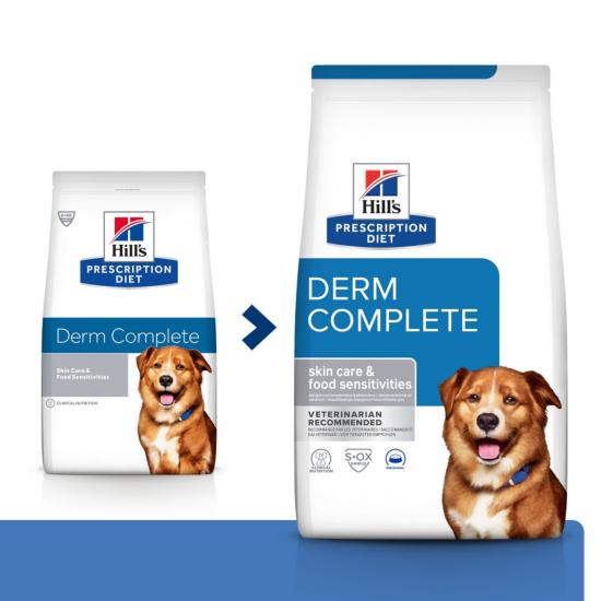 Hill's PRESCRIPTION DIET Derm Complete Croquettes pour Chien 12 kg