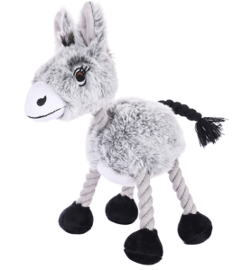 PELUCHE CHIEN 28cm corde:1,5cm