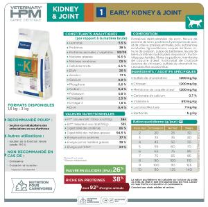 VIRBAC HPM CAT EARLY KIDNEY & JOINT 1,5kg KJ1