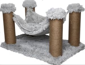 ARBRE A CHAT RENO 59x39x44cm GRIS