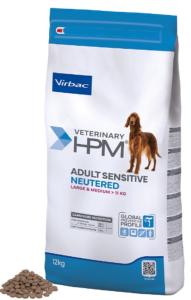 VET HPM ADULT SENSITIVE NEUTERED DOG LARGE & MEDIUM 12kg