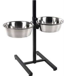 SUPPORT + 2 GAMELLES INOX 27CM - OTIS