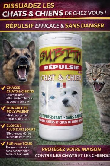 SUBITO REPULSIF CHIENS CHATS 1KG