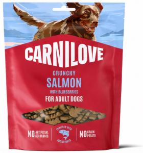 CARNILOVE -DOG CRUNCHY -SNACK SALMON WITH BLUEBERRIES -200G