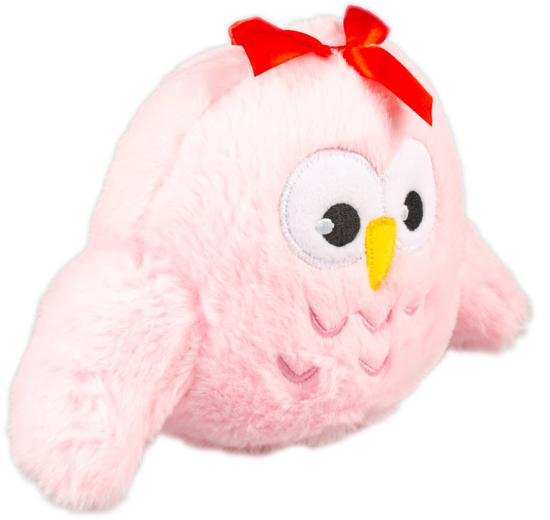 PELUCHE HIBOU FILLE ROSE