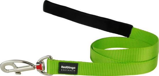 RED DINGO Dog laisse unis Classic Lime Green M 20mm x 1.2m