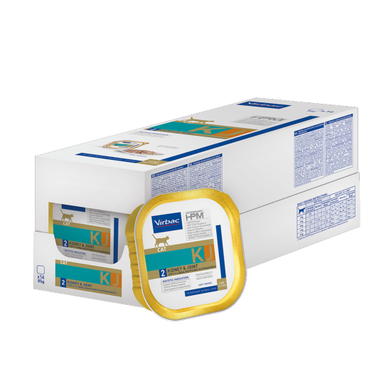 VIRBAC HPM CAT WET KIDNEY & JOINT 14x85g KJ2
