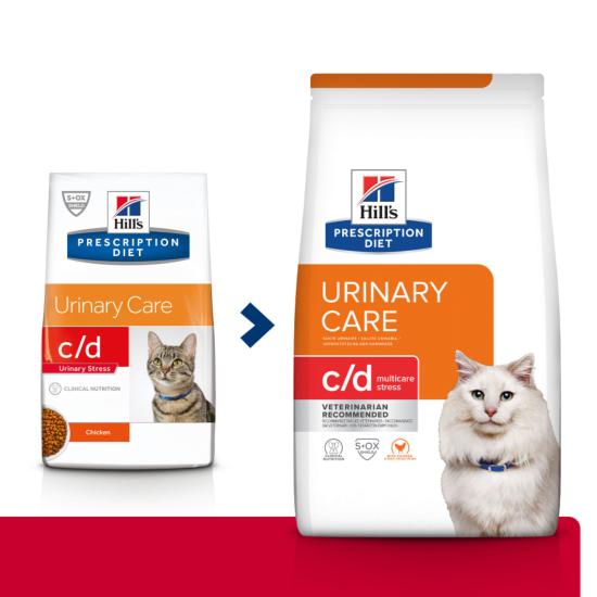 Hill's PRESCRIPTION DIET c/d Urinary Stress Multicare Croquettes pour Chat au Poulet 1,5 kg