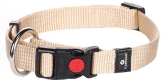 Chien Collier Ziggi Beige XL 55-75cm + sécurité-lock