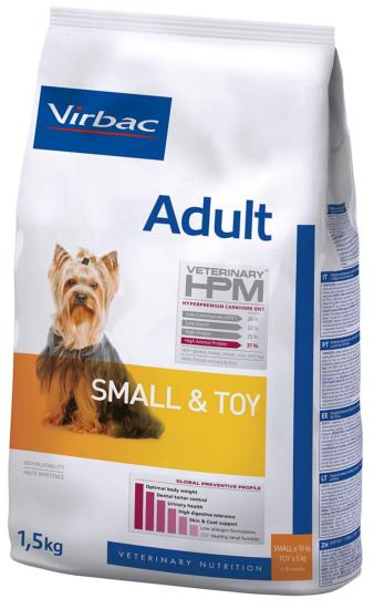 VET HPM ADULT DOG SMALL & TOY Sac 1,5 kg