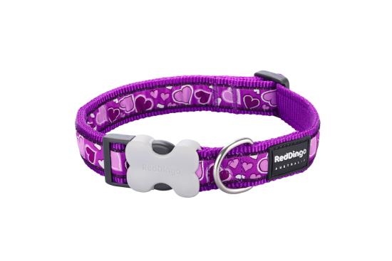 RED DINGO Dog collier Breezy Love Purple XS 12mm x 20-32cm